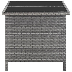 Acheter Maison Chic Mobilier à dîner 5 pcs de jardin avec coussins - Ensemble table et chaises d'extérieur - Salon/Mobilier de jardin classique Résine tressée Gris -MN60511