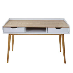 Mendler Bureau HWC-A70, table d'ordinateur, 120x55cm MDF aspect frêne