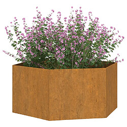 Avis Maison Chic Jardinière,Bac à fleurs - pot de fleur Rouillé 90x90x45 cm Acier corten -GKD39362