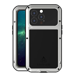 Coque en silicone, antichoc, anti-chute, anti-poussière argent pour votre Apple iPhone 13 Pro 6.1 pouces