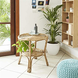 Acheter Table d'appoint Table basse en rotin - Indien - D55cm X H54cm+Sunnydays