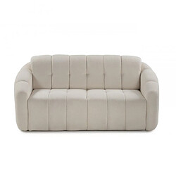 Inside 75 Canapé convertible express VIGO couchage 140 cm matelas Sogno 40 17cm bouclé beige