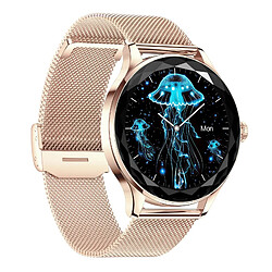 Yonis Montre Connectée Écran Couleur Bluetooth Or