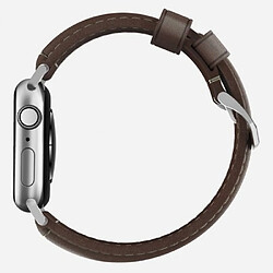 Nomad Bracelet Cuir Traditionnel pour Apple Watch 1-9/Ultra/Ultra 2/SE Marron pas cher