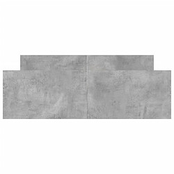 Acheter Maison Chic Lit adulte - Cadre de lit tête de lit et pied de lit,Structure du lit Contemporain pour chambre gris béton 140x190 cm -MN50003