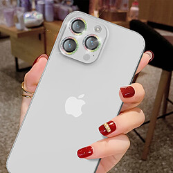 Avizar Film caméra iPhone 14 Pro / 14 Pro Max Verre trempé Contour pailleté multicolore pas cher