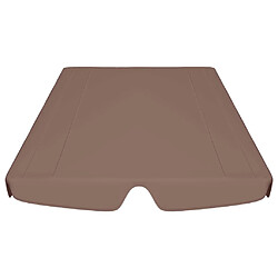 Avis vidaXL Toit de rechange balançoire marron 188/168x145/110 cm