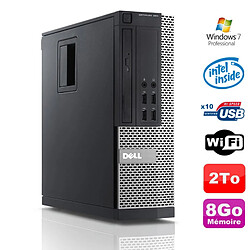 PC Dell Optiplex 990 SFF Intel G630 2.7GHz 8Go Disque 2000Go DVD Wifi W7 - Occasion