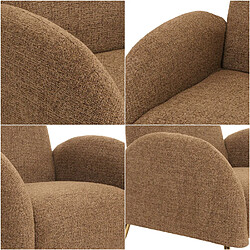 Avis Mendler Fauteuil Lounge HWC-N69, Fauteuil Cocktail, Retro Nosagfederung Tissu/Textile Chenille certifié MVG ~ coffee