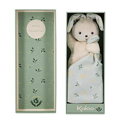 Kaloo Carre douceur doudou lapin bouquet d agrumes