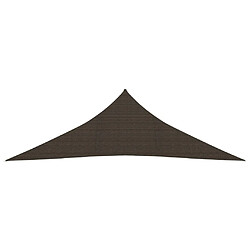 Helloshop26 Voile toile d'ombrage parasol 160 g/m² 3,5 x 3,5 x 4,9 m PEHD marron 02_0009146