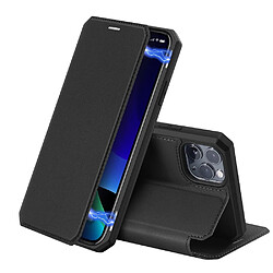 Dux Ducis Etui en PU flip magnétique avec support et porte-cartes noir pour votre Apple iPhone 11 Pro 5.8 pouces (2019)