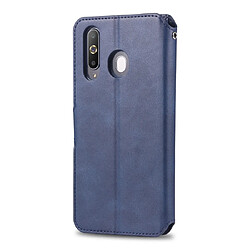 Avis Wewoo Housse Coque Pour Galaxy A60 / M40 AZNS Étui en cuir avec rabat magnétique et texture de mollet porte et fentes cartes et cadre photo Bleu