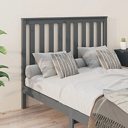 Acheter Maison Chic Tête de lit scandinave,Meuble de chambre Gris 146x6x101 cm Bois massif de pin -MN63716