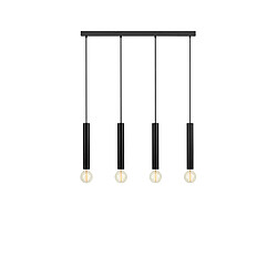 Markslojd Suspension Sencillo Métal Noir 4 ampoules 35,5cm