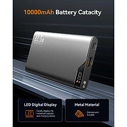 SANAG Batterie Externe 10000Mah, Power Bank 22.5W Batterie Externe Usb C Input & Output, Batterie Portable Charge Rapide Avec Affichage Led Compatible Avec Iphone Samsung Xiaomi Airpods Tablet