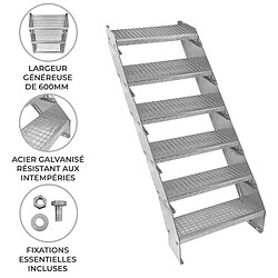 Monstershop Escalier Caillebotis - 240 x 600 mm