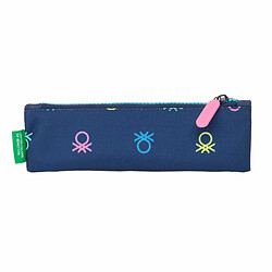 Trousse d'écolier Benetton Cool Blue marine 20 x 6 x 1 cm