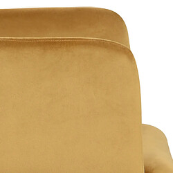 Acheter Rendez Vous Deco Fauteuil Glam en velours jaune moutarde