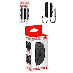 Freaks And Geeks Manette Droite SWITCH iiCon Joycon NOIRE V2 pour Nintendo SWITCH + DRAGONNES NOIRES HQ