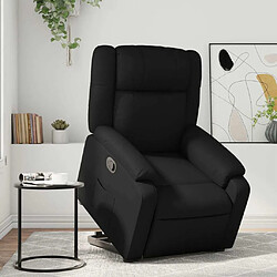 Maison Chic Fauteuil Relax pour salon, Fauteuil inclinable Noir Similicuir -GKD40368