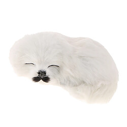 Acheter simulation sommeil dormir somme peluche chien chiot collectionnable jouet blanc