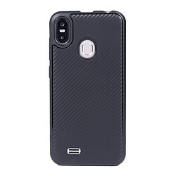 Wewoo Coque Étui de protection en TPU texturé fibre carbone pour Ulefone S10 Pro (Noir)