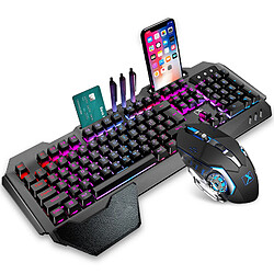 Ensemble clavier et souris sans fil rechargeables Accessoires pour ordinateur de bureau de jeu