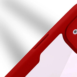 Avizar Coque pour iPhone 14 Plus Antichoc Dos Plexiglas et Avant Polymère Contour rouge pas cher