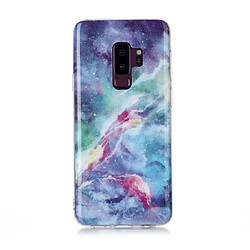 Wewoo Coque Fine Pour Galaxy S9 + Motif de dessin coloré Fabrication IMD Étui de protection souple en TPU ciel bleu