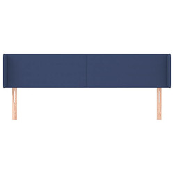 Avis Maison Chic Tête de lit scandinave avec oreilles,meuble de chambre Bleu 203x16x78/88 cm Tissu -MN94332