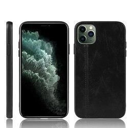 Wewoo Coque Rigide Motif de peau de vache antichoc pour iPhone 11 Pro Skin PC + Housse + TPU Noir