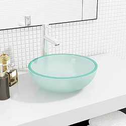 vidaXL Lavabo Verre trempé 35x12 cm Dépoli