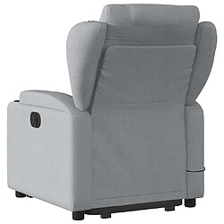 Acheter vidaXL Fauteuil de massage inclinable Gris clair Tissu