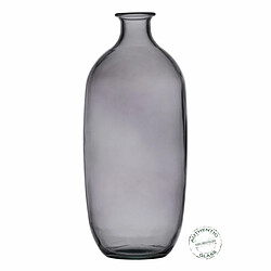 BigBuy Home Vase Gris verre recyclé 13 x 13 x 31 cm