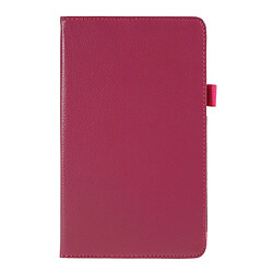 Etui en PU rouge vin pour votre Samsung Galaxy Tab A 8.0 Wi-Fi (2019) SM-T290