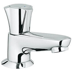 robinet de lavabo - costa l - marquage bleu - bec coulé avec mousseur - chromé - grohe 20404001