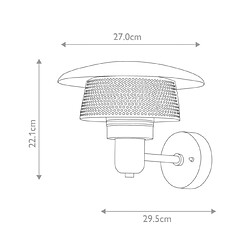 Elstead Lighting Applique murale extérieur Saturne Acier inoxydable,verre,aluminium Gris pas cher