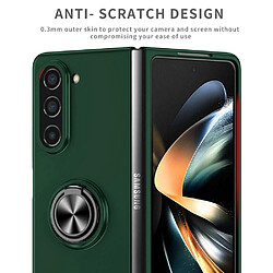 Htdmobiles Coque pour Samsung Galaxy Z Fold 5 5G - housse etui rigide bague anti choc magnetique - VERT