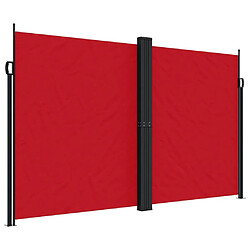 Maison Chic Auvent latéral rétractable | Store latéral | Brise-vue latéral rouge 200x600 cm -GKD52581