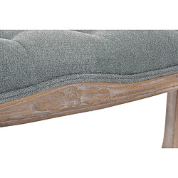 Pegane Banquette en polyester gris et bois de sapin naturel - longueur 112 x Profondeur 36 x hauteur 48 cm pas cher