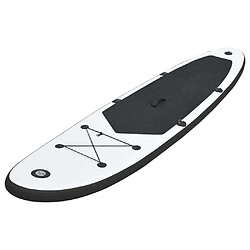 vidaXL Ensemble de planches SUP gonflables Noir et blanc