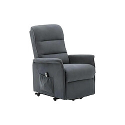 Acheter Vente-Unique Fauteuil releveur électrique en tissu anthracite CAPUCINE