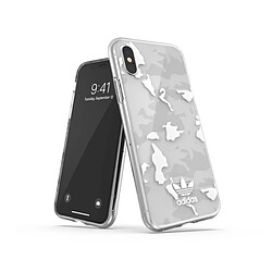 Avis Adidas Coque de Protection pour iPhone X et XS Originals Camo Trefoil Blanc