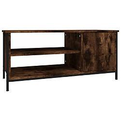 Maison Chic Meuble TV scandinave - Banc TV pour salon chêne fumé 100x40x45 cm bois d'ingénierie -MN13260