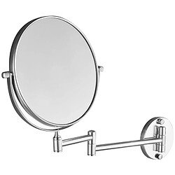 Universal Montage mural miroir de salle de bains 360 degrés rétractable pliant 2 visage double bain miroir de maquillage pour les femmes et les hommes