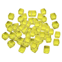 100pcs 10mm coloré dés jeux de société cube pour la partie kTV jouets jaune pas cher