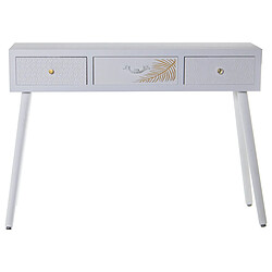 Avis Console Alexandra House Living Blanc Doré Bois 107 x 78 x 30 cm