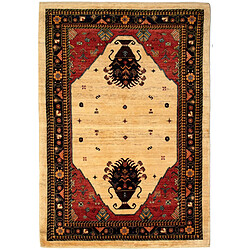 Vidal Tapis de laine 212x150 rouge Kashkuli