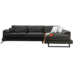 Acheter Hanah Home Canapé d'angle en tissu anthracite Frido.